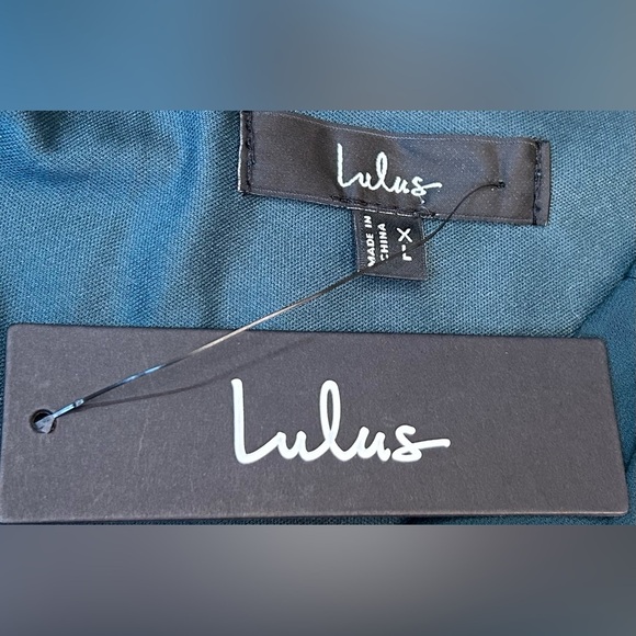 NWT Lulus Thoughts of Hue Emerald Green Surplice Maxi Dress, Size XL - Picture 13 of 16